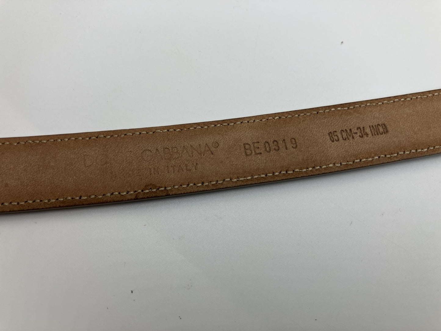 ドルチェ＆ガバナ レザーベルト 101ｃｍ ゴールド 送料無料