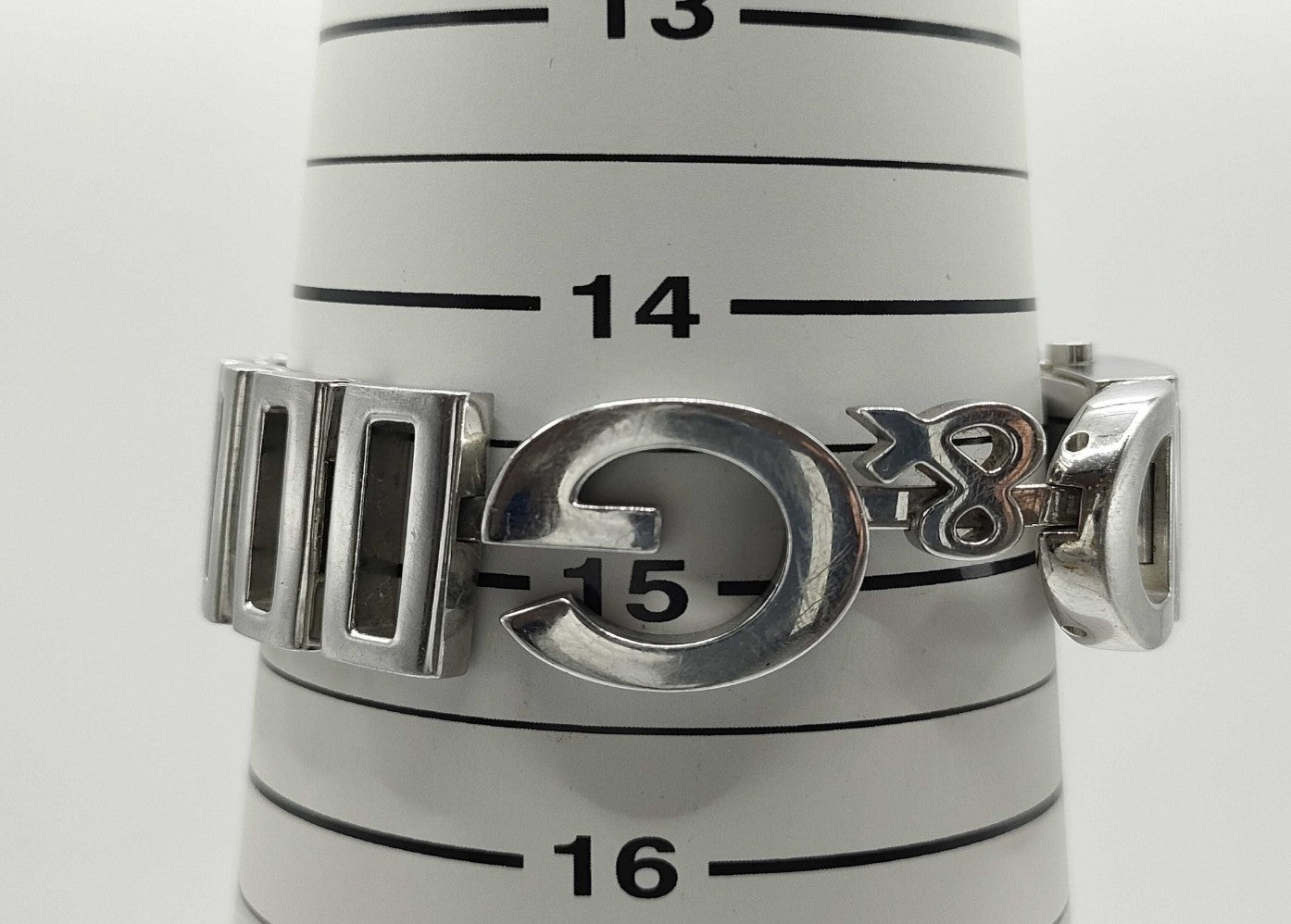 DOLCE & GABBANA Logo Quartz Watch Women Silver Stainless Steel Wrist 15cm 20mm Case