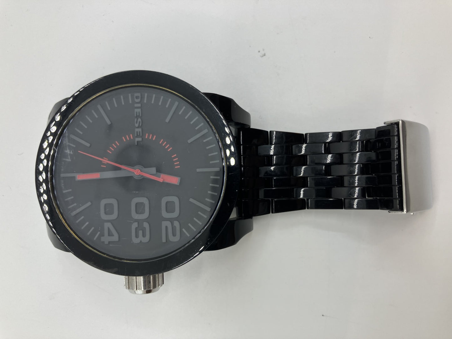 ディーセル 腕時計・メンズ・ケース幅63ｍｍ(2.48インチ) 腕周り１６ｃｍ 送料無料