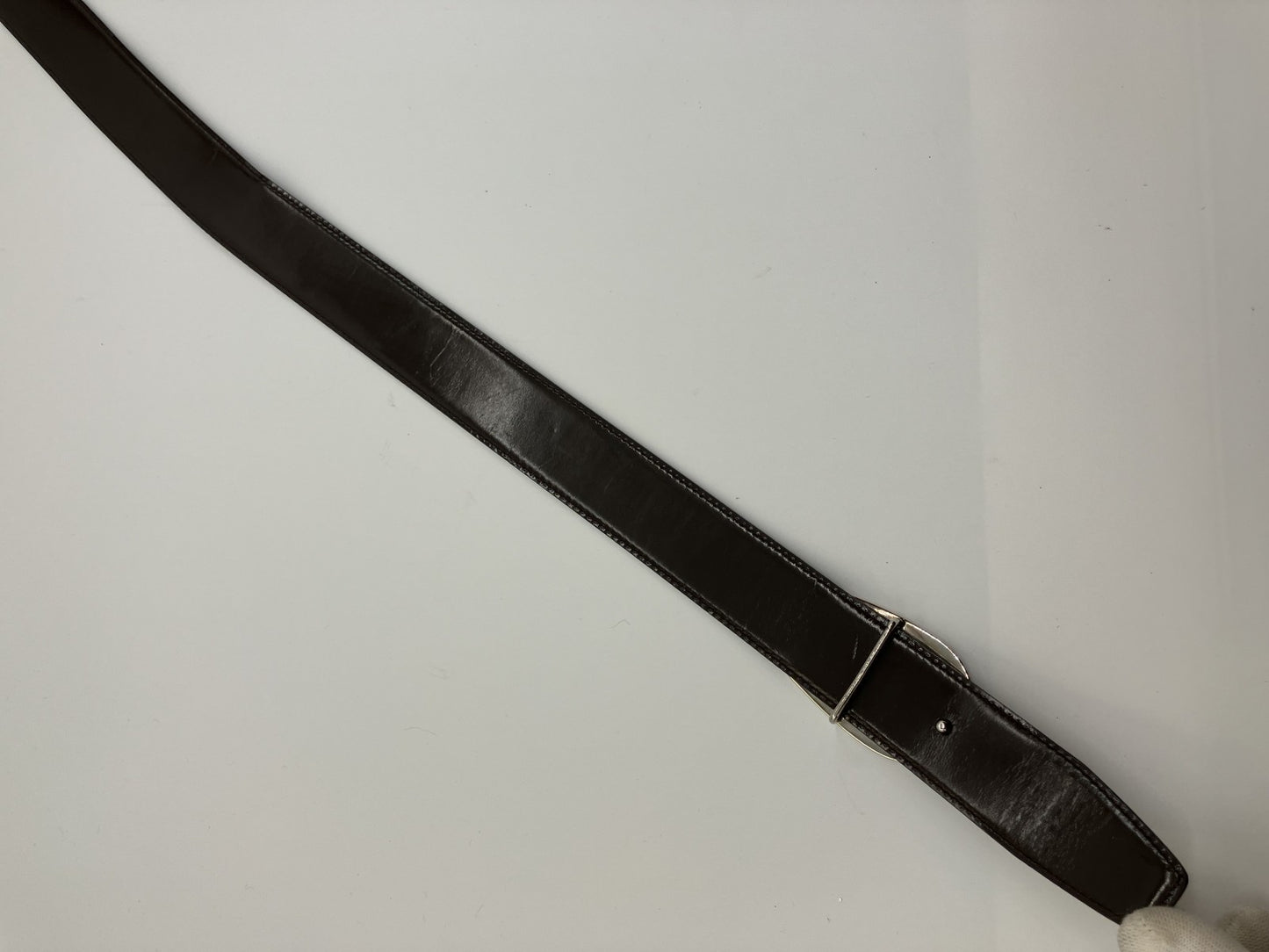 Ｇｕｃｃｉ グッチ ＧＧレザーベルト（Ｇバックル）全長９３ｃｍ 幅３．５ｃｍ 送料無料