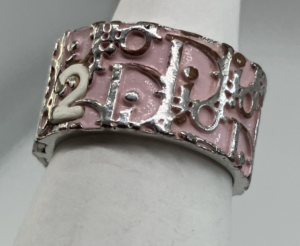 Christian Dior Trotter Ring (JP 9)(49)(US 5) Pink Free Shipping 