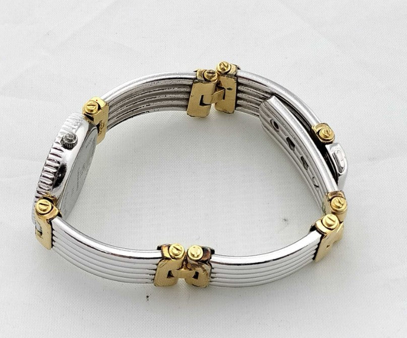 LEONARD 7424 Women's Quartz Watch Date Bangle Bracelet Swiss Made Working