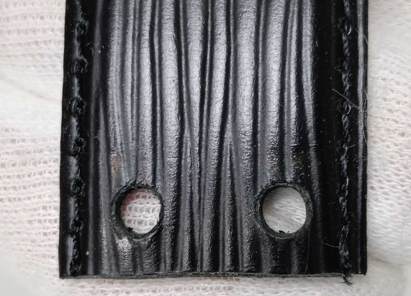 Louis Vuitton Epi Leather Belt Strap Black 85/34 CT0916 Made in France