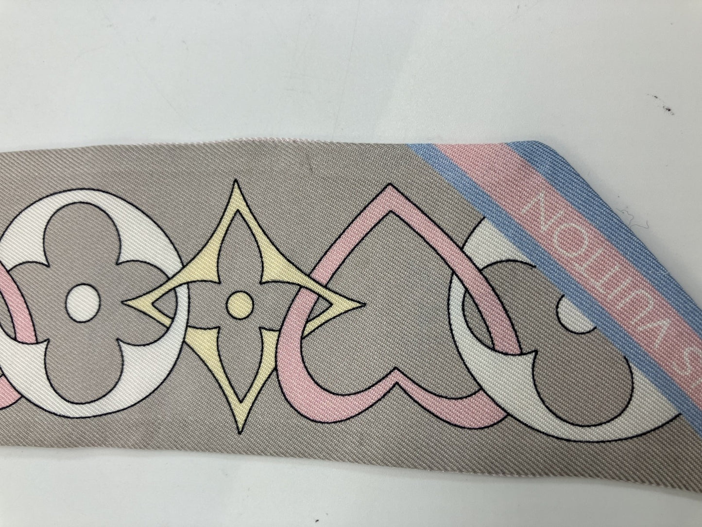 Louis Vuitton M78140 Bandeau BB My True LV Scarf Silk Pink 119x5cm