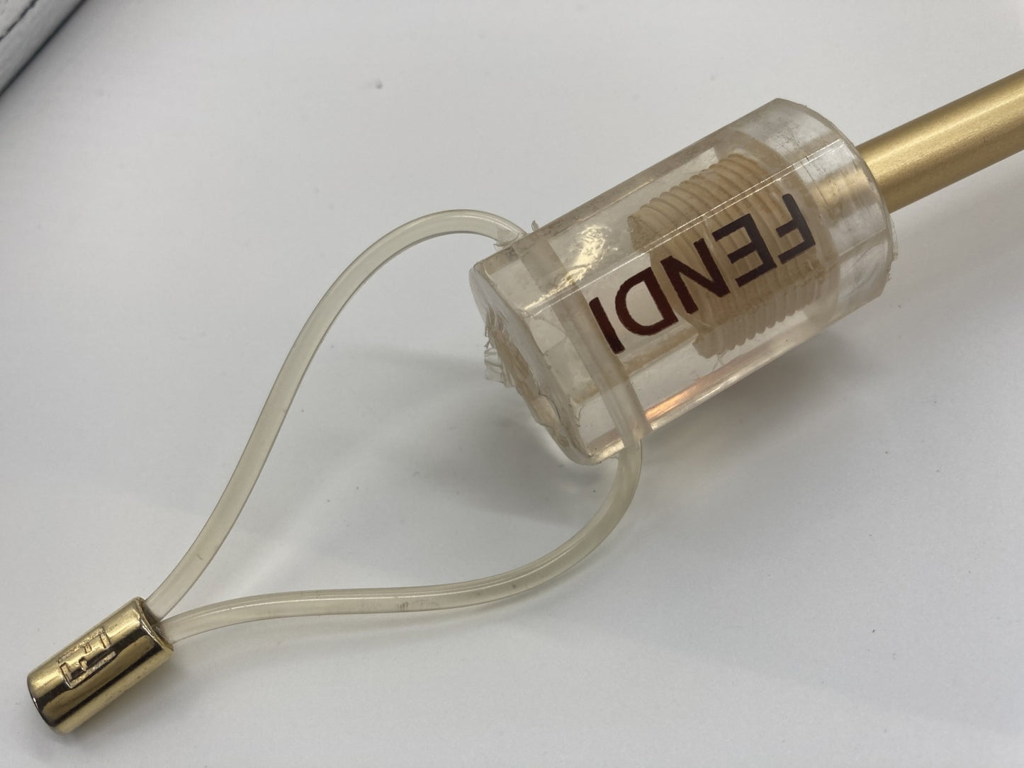 FENDI Zucca Folding Umbrella White