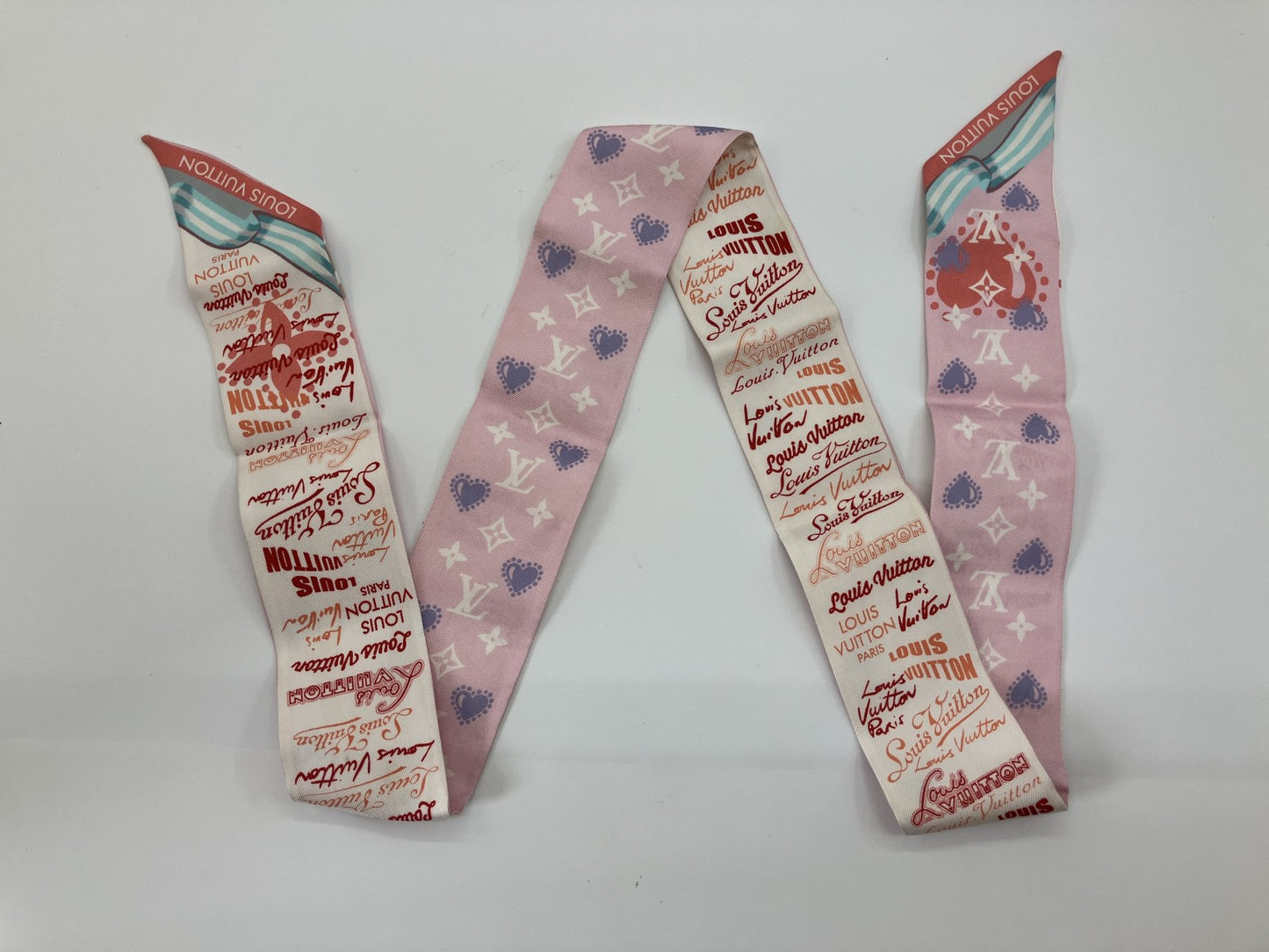 ผ้าพันคอหลุยส์ วิตตอง สีชมพู 116 x 5.5 จัดส่งฟรี 