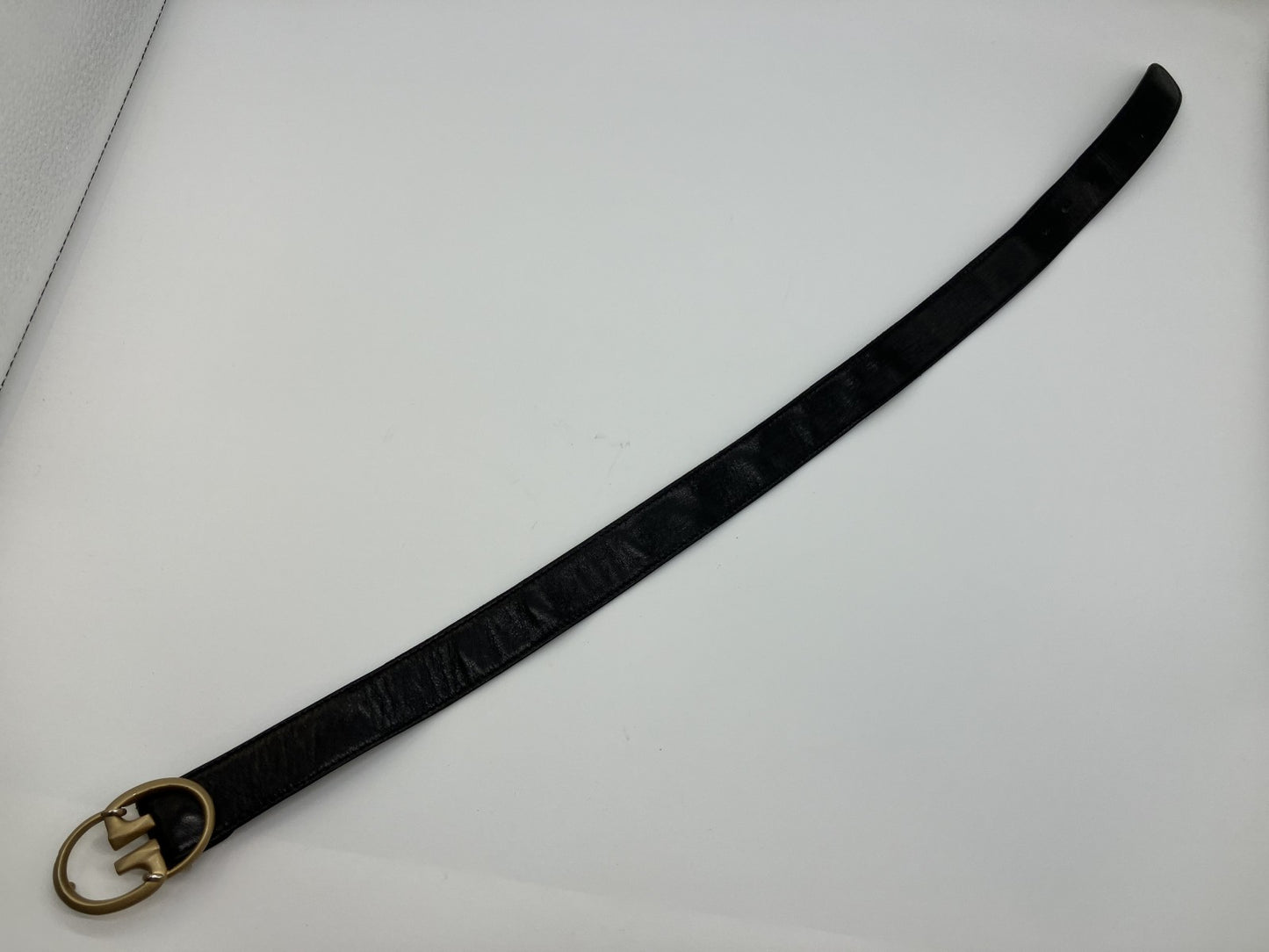 Gucci belt, black and gold, total length approx. 78cm, free shipping 