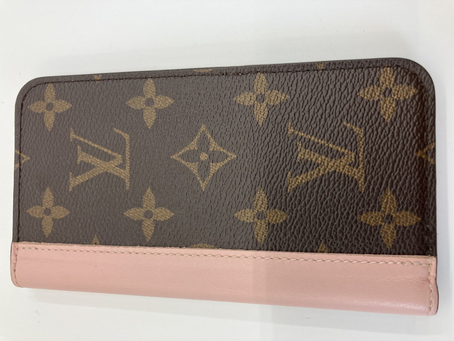 LOUIS VUITTON Folio Rose Ballerina iphone X cell phone mobile case Monogram M68686