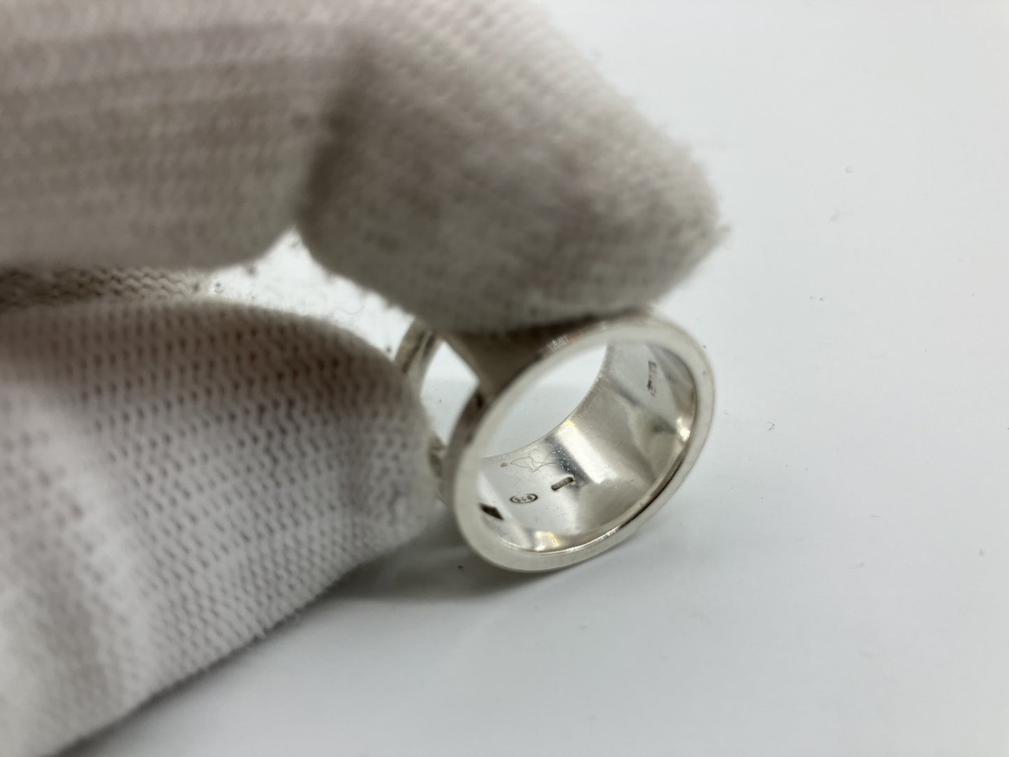 GUCCI Icon Ring SV925 11.5g Size 12 (US 6.5) (52) Ring width 1.2cm Free shipping 