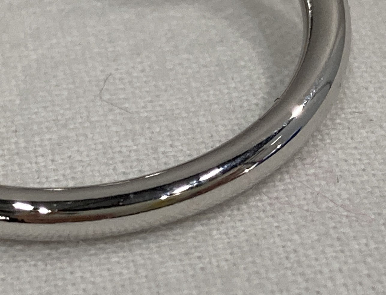 Cartier Sterling Silver Key Ring Bag Charm Oval Plate Screw Ring