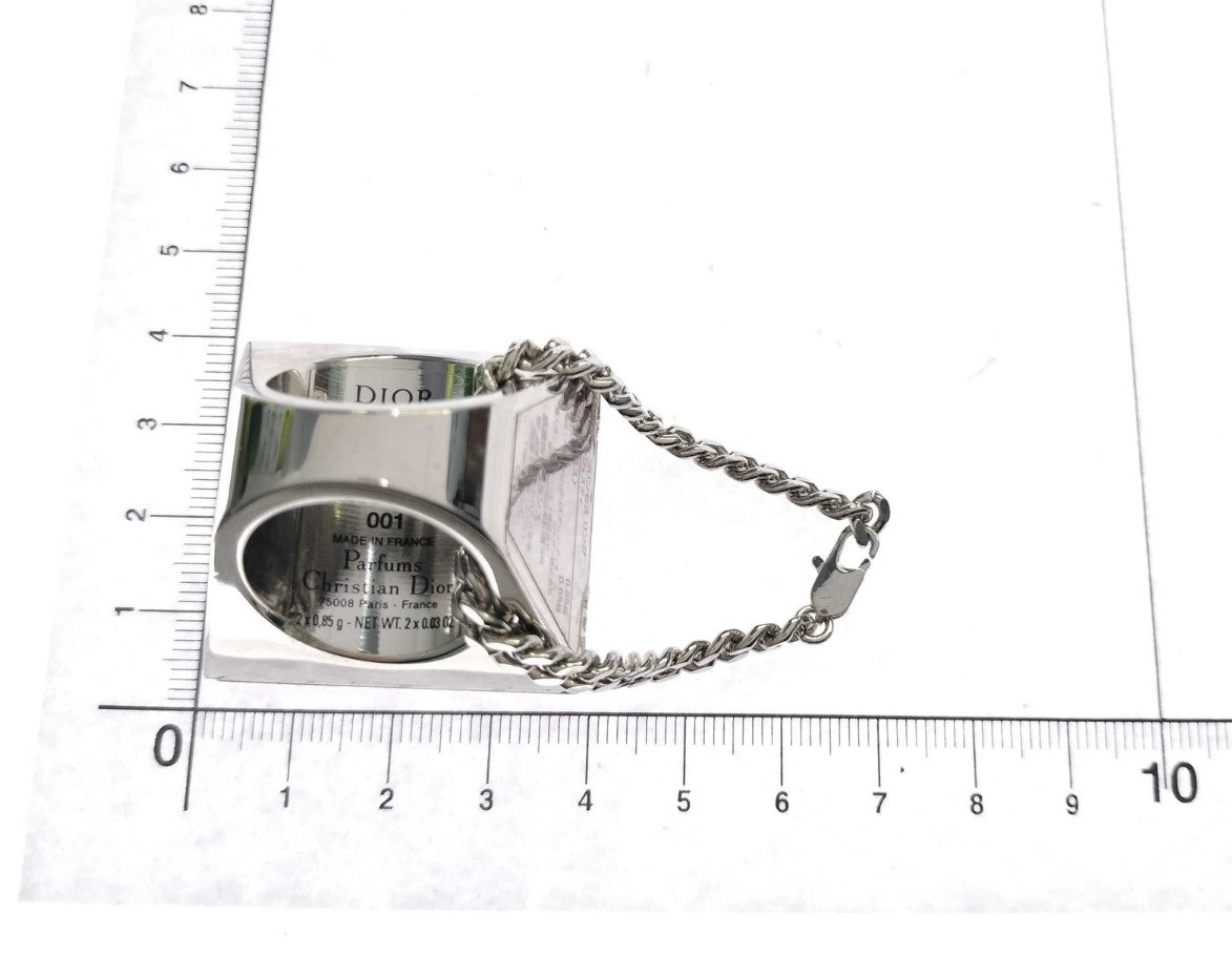 Dior Princess Ring 001 Pink Majesty Gloss Lipstick Mirror Chain France