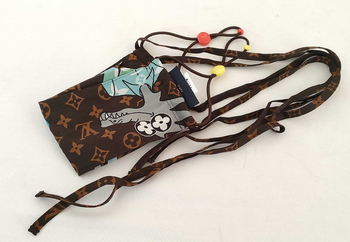 Louis Vuitton Monogram Face Mask MP2954 Vivienne Italy Adjustable Authentic