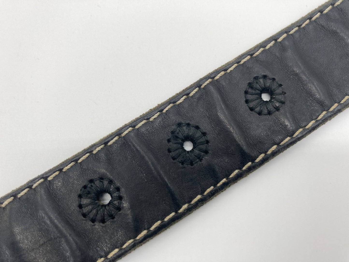 DOLCE＆GABBANA ドルチェアンドガッバーナ レザーベルト BC3091 黒 最短９９ｃｍ 送料無料