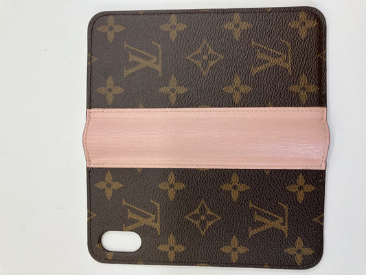 Louis Vuitton LOUIS VUITTON Folio Rose Ballerina iPhone X Case Smartphone Mobile Case Monogram M68686 Free Shipping 