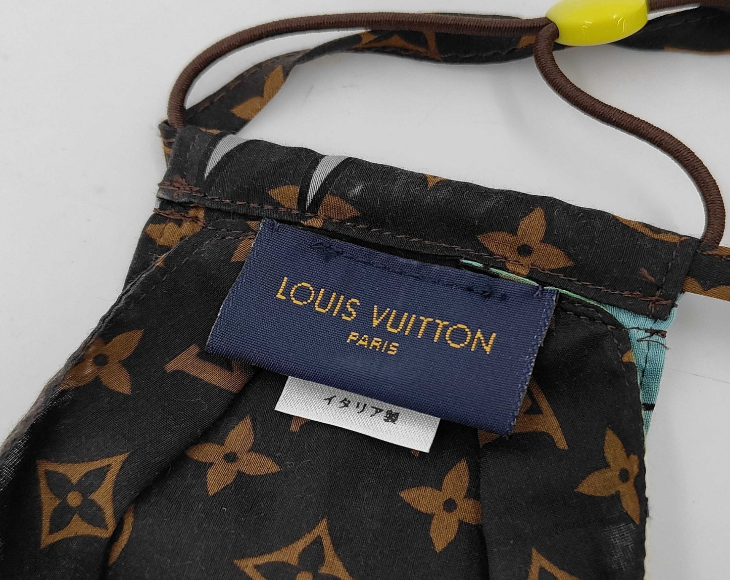 Louis Vuitton MP2954 LV Friends Monogram Face Mask Silk Italy Brown