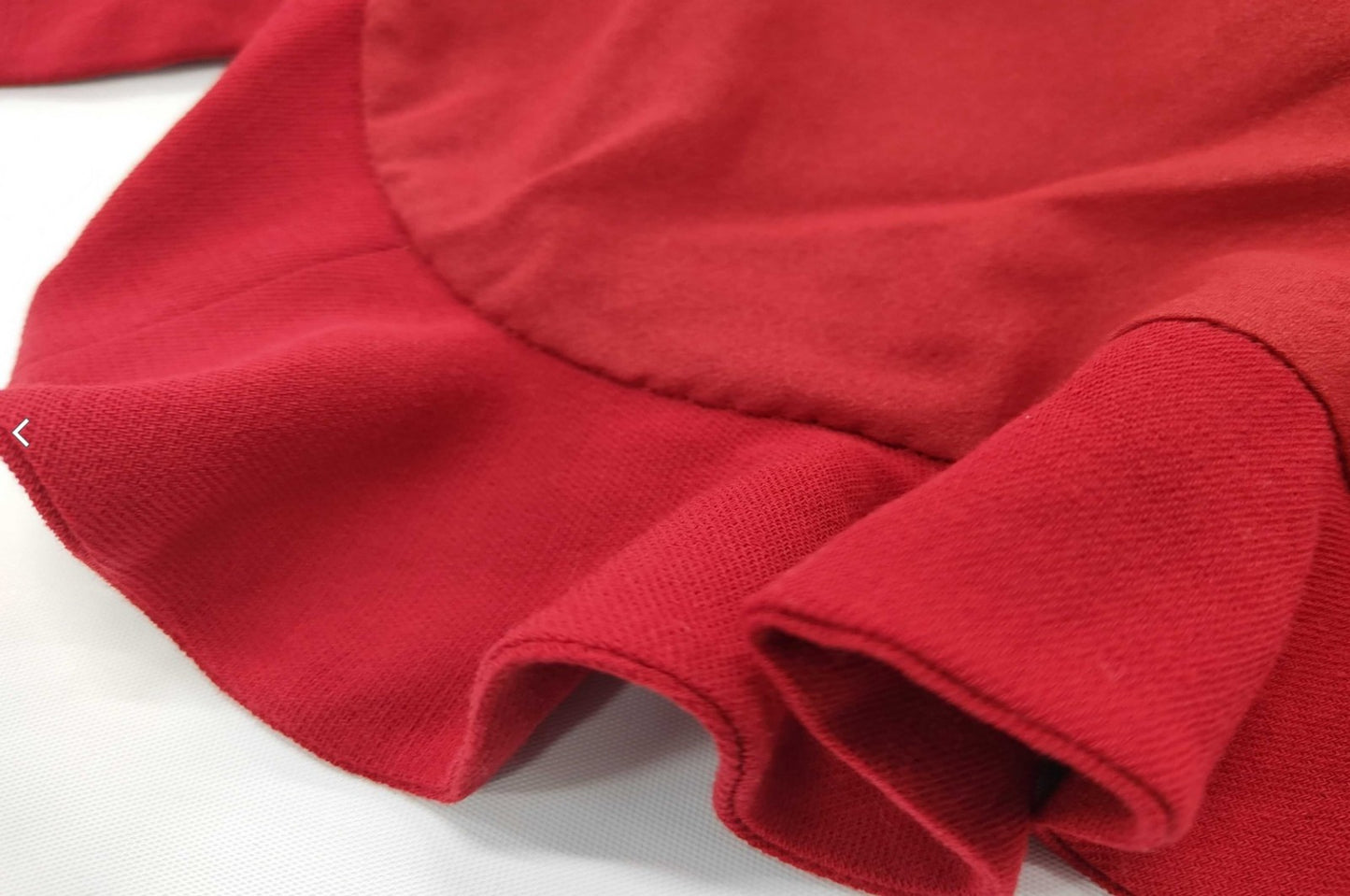 Valentino Garavani Boutique Red Long Dress Size 8 Italy Ruffle Button Vintage