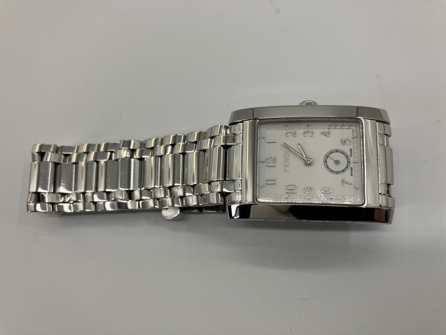 FENDI 7000G watch, silver, men's, case width 27mm, wrist circumference 16.5cm, QZ, free shipping 