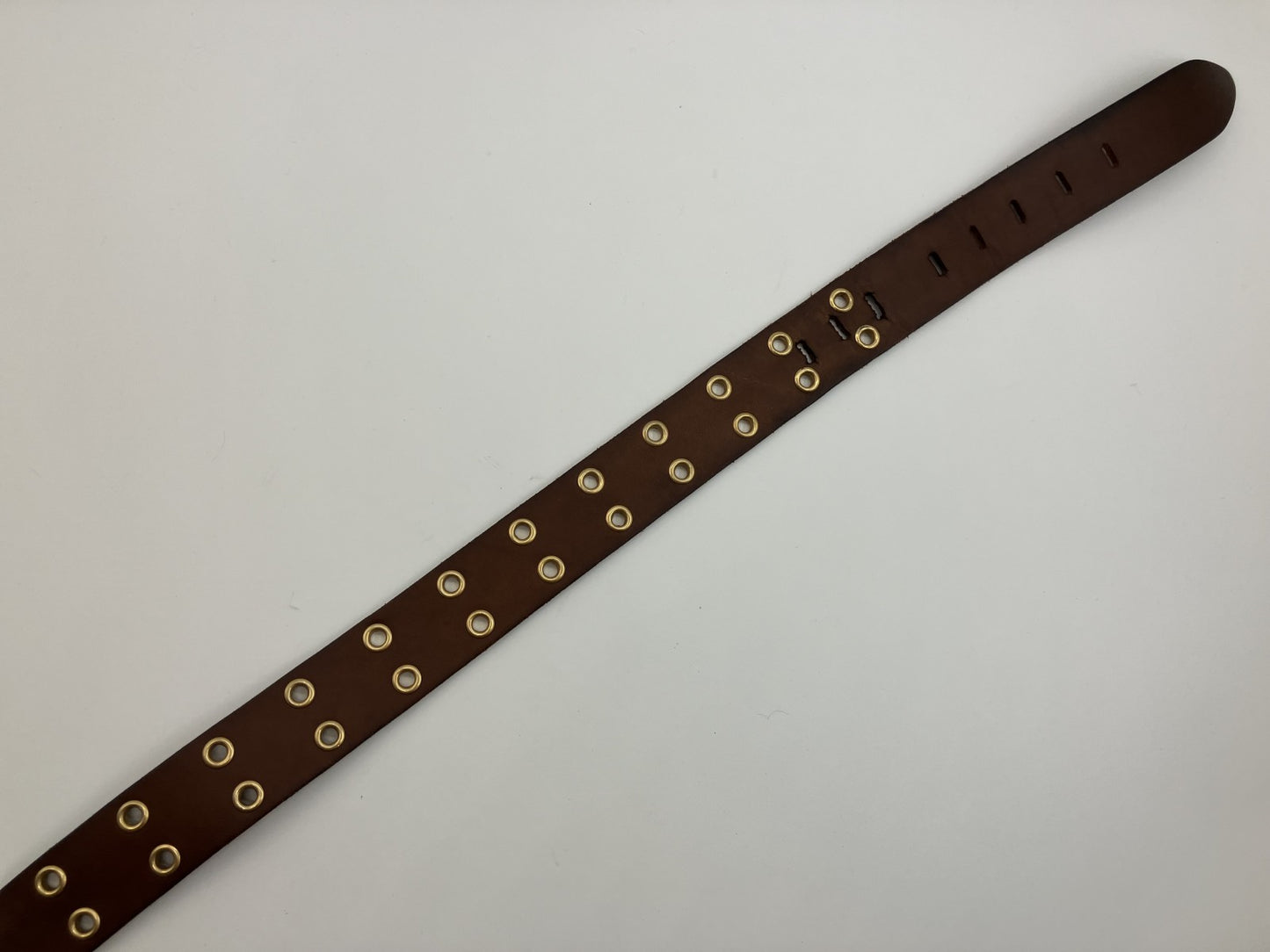 DOLCE &amp; GABBANA DG logo belt, total length approx. 114cm, gold &amp; brown, free shipping 