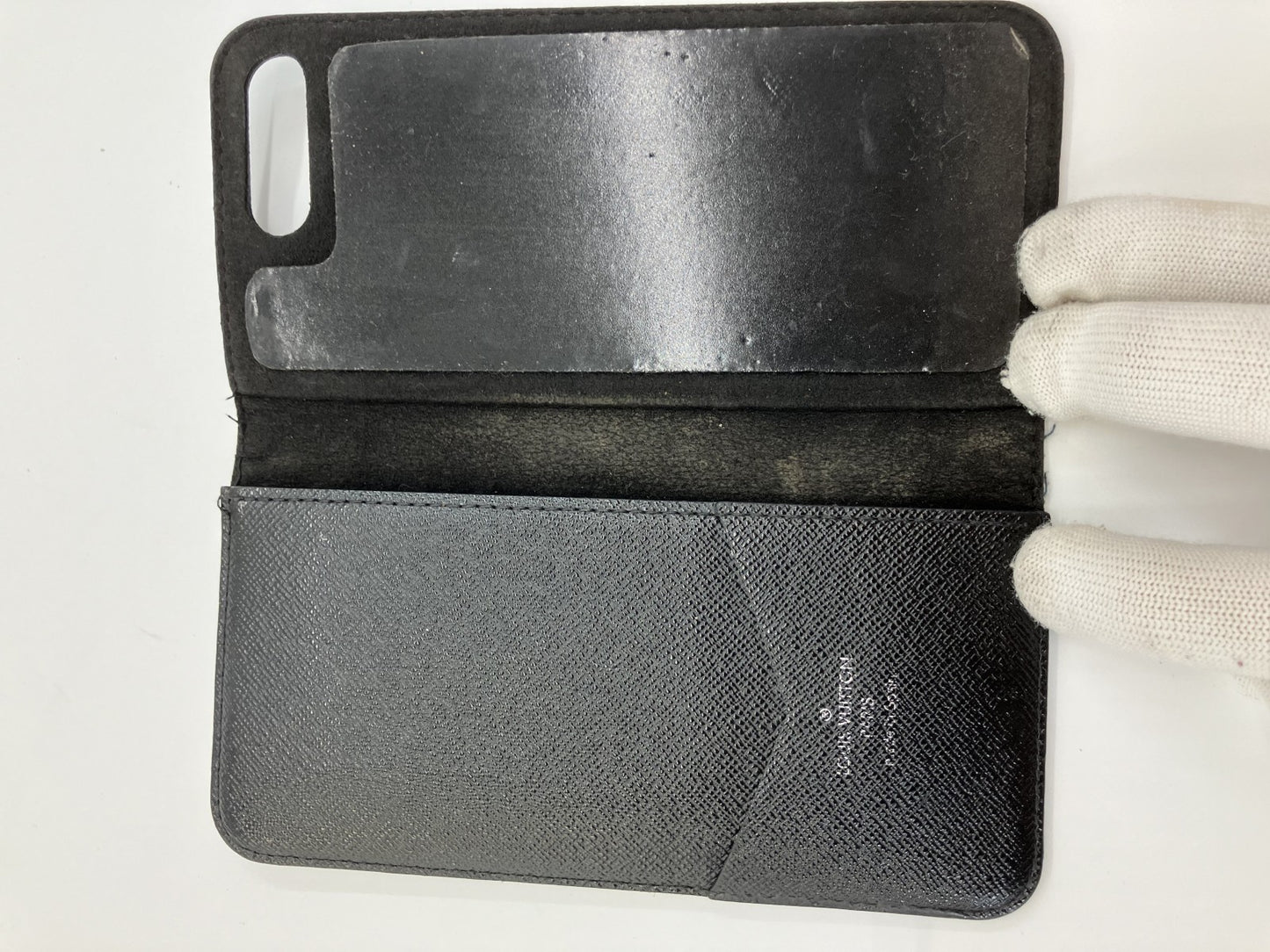 LOUIS VUITTON Monogram Eclipse M62641 iphone7plus folio (8 plus available) black