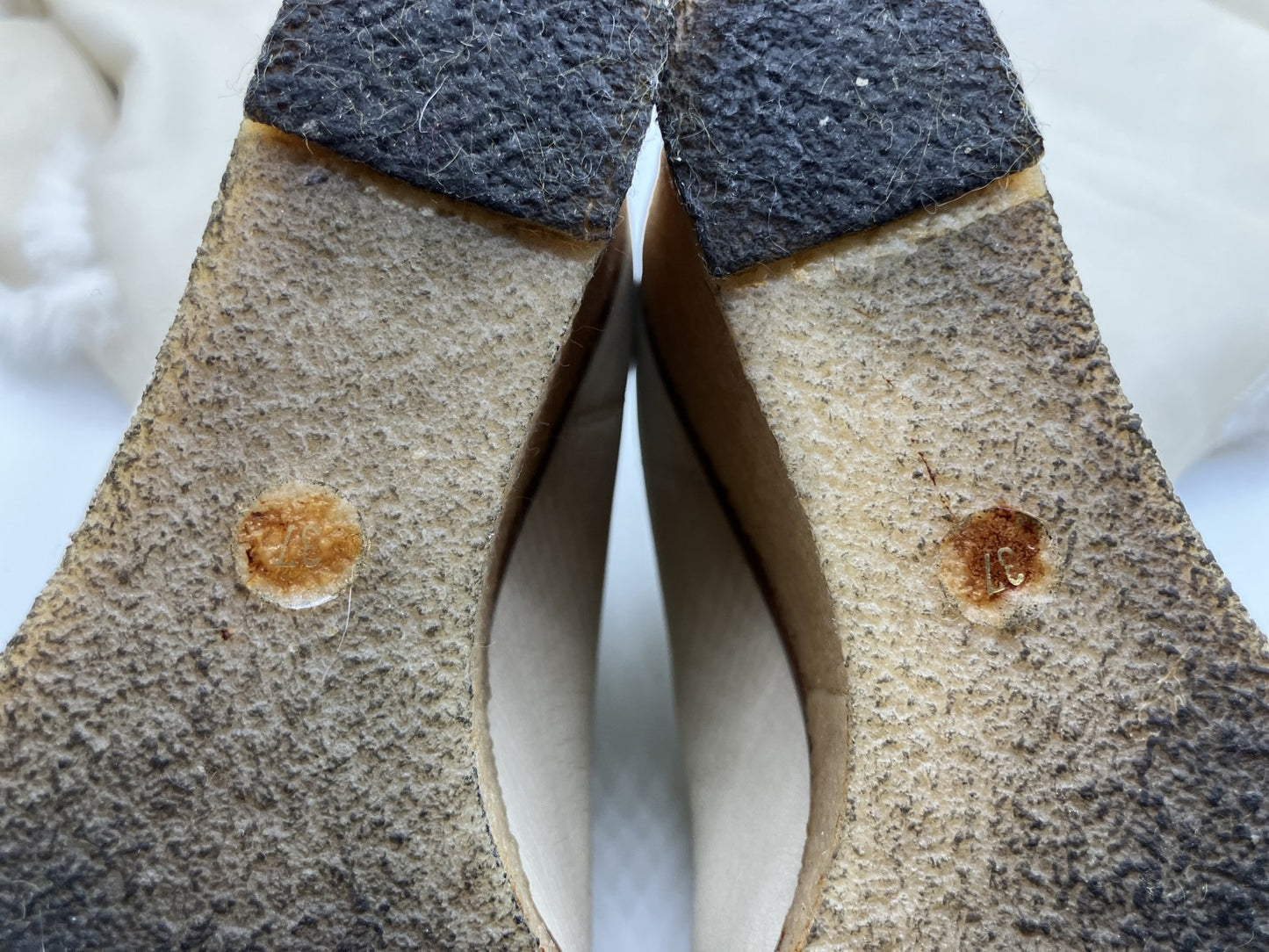 Chanel Coco Mark Fur and Leather Long Boots 37 Women's Ivory Matrasse