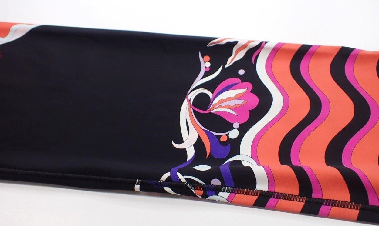 Emilio Pucci 9RWT20 Leggings IT46 FR42 Multicolor Print Stretch Pants Italy