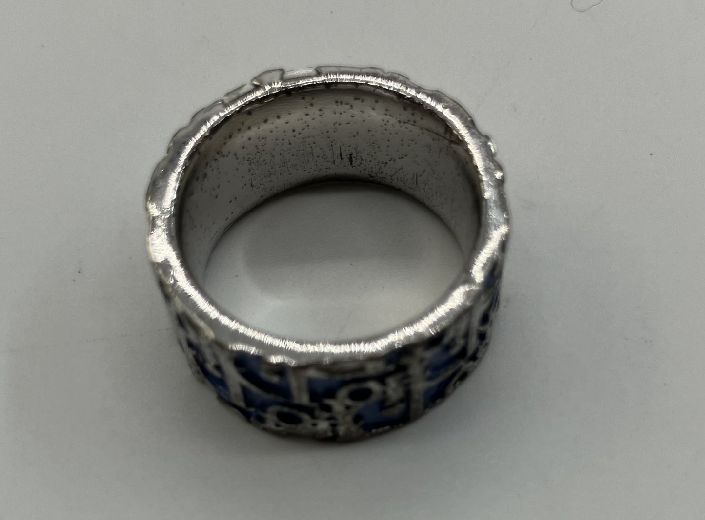 Christian Dior Trotter Blue Ring, Actual Size (JP 12)(52)(US 6.5) Free Shipping 