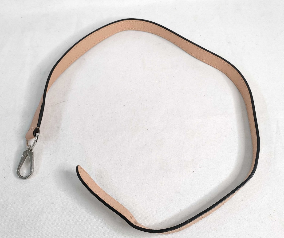 Louis Vuitton Leather Shoulder Strap Pink Silver Hardware 75cm Adjustable LV