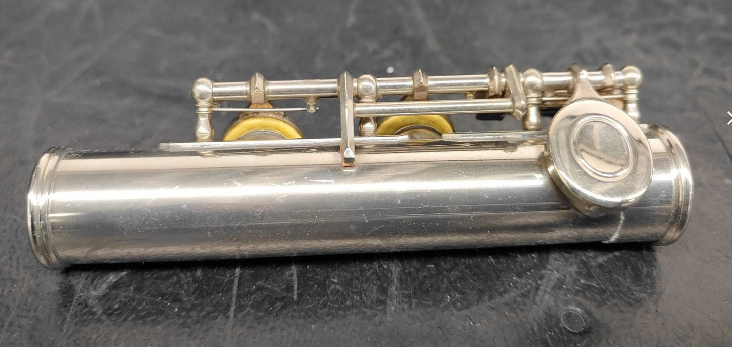 YAMAHA YFL-23 Silver Plated Flute Japan w/ Case Dent Present Untested