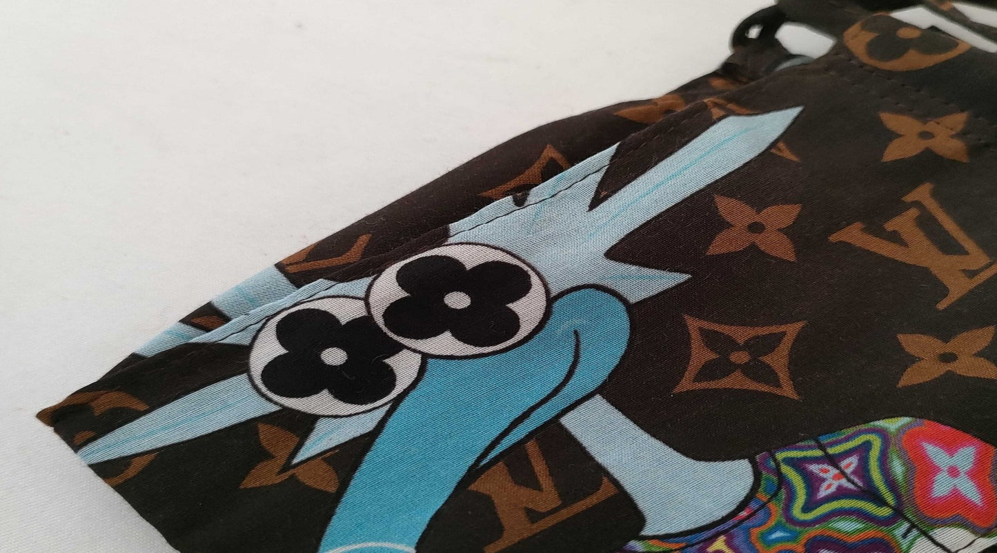 Louis Vuitton Monogram Face Mask MP2954 Vivienne Italy Adjustable Authentic