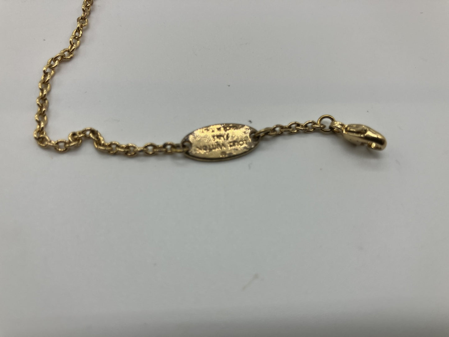 Louis Vuitton M61083 Essential V OB0241 necklace GP gold with box and bag