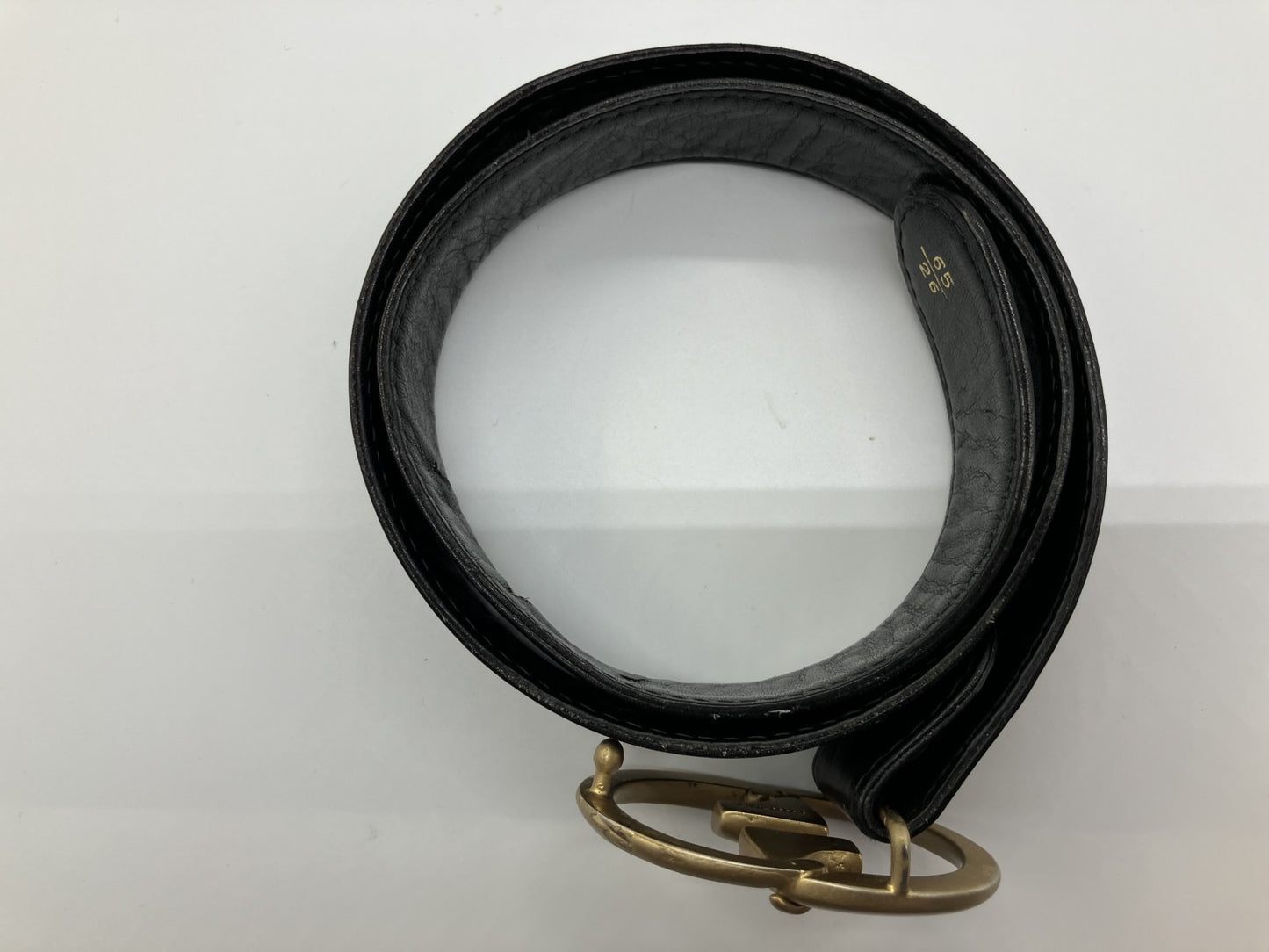 Gucci belt, black and gold, total length approx. 78cm, free shipping 