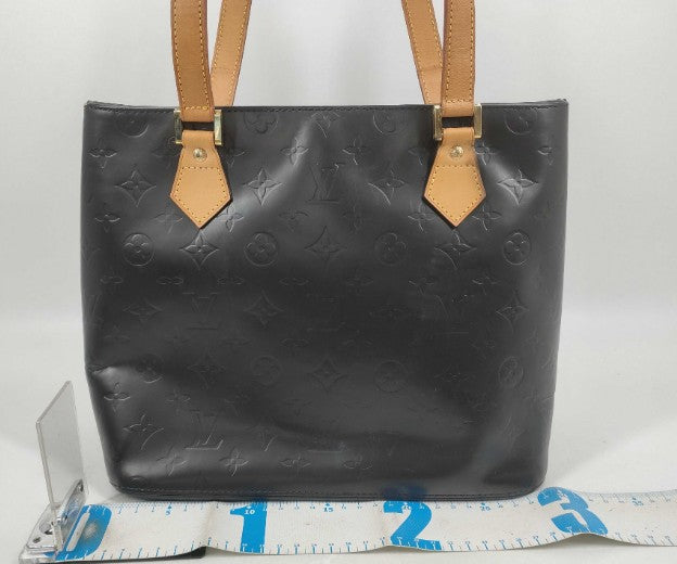 LOUIS VUITTON Vernis Tote Bag Black Recolored TH0051 Patent Leather