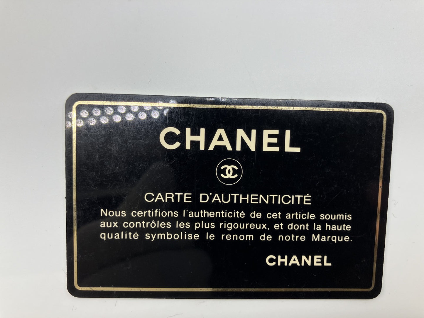 CHANEL Caviar Skin Bi-Fold Long Wallet Black with Cards 