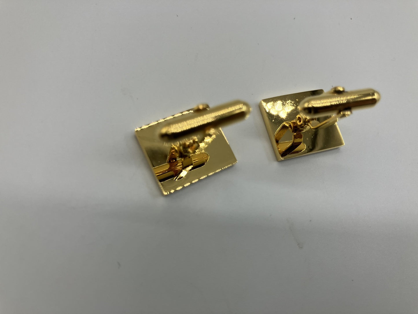 Christian Dior cufflinks and tie pin with case, gold, free shipping 