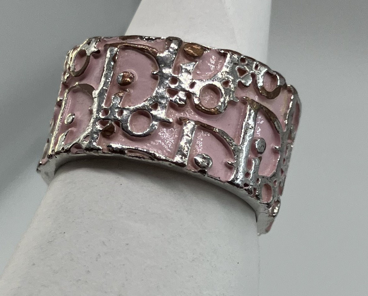 Christian Dior Trotter Ring (JP 9)(49)(US 5) Pink Free Shipping 