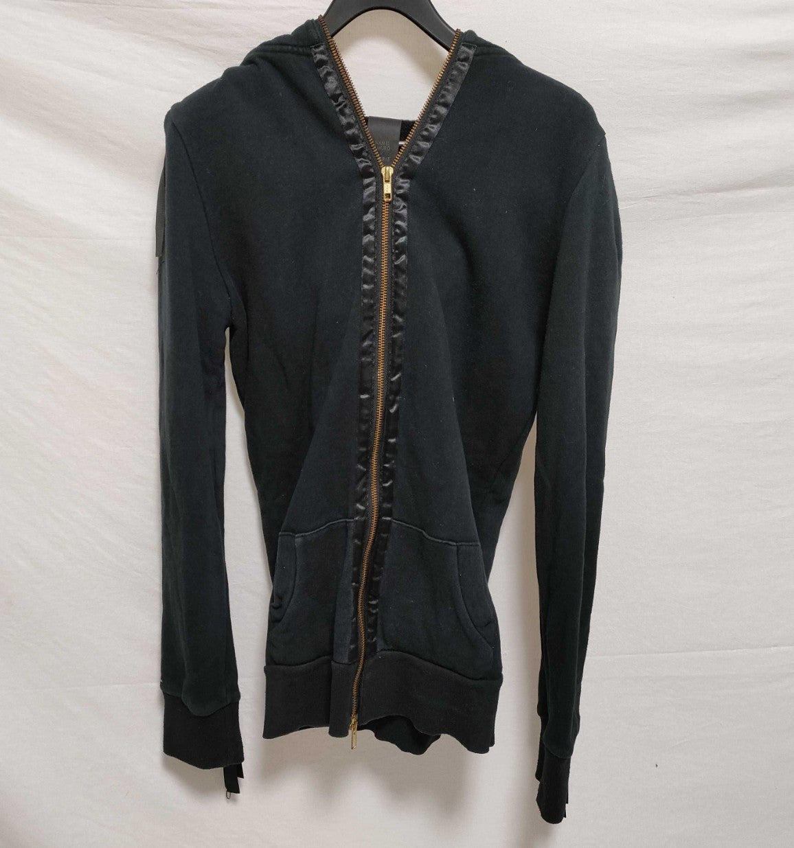 NAMIE AMURO x SHEL'TTER Black Zip Hoodie Ribbon Women's Free Size Japan