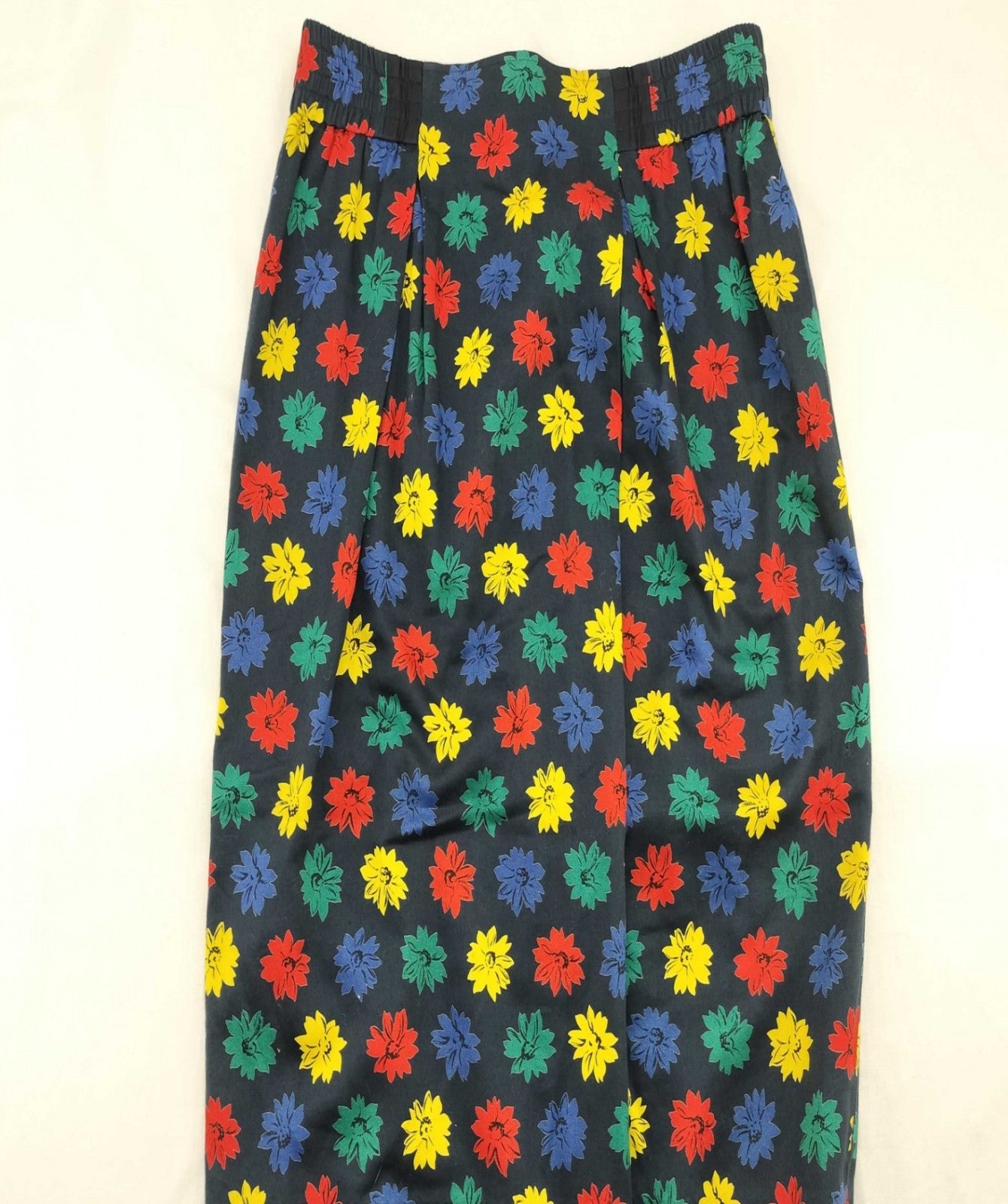 Christian Dior Vintage Floral Peplum Skirt Suit Set Cotton Size 9