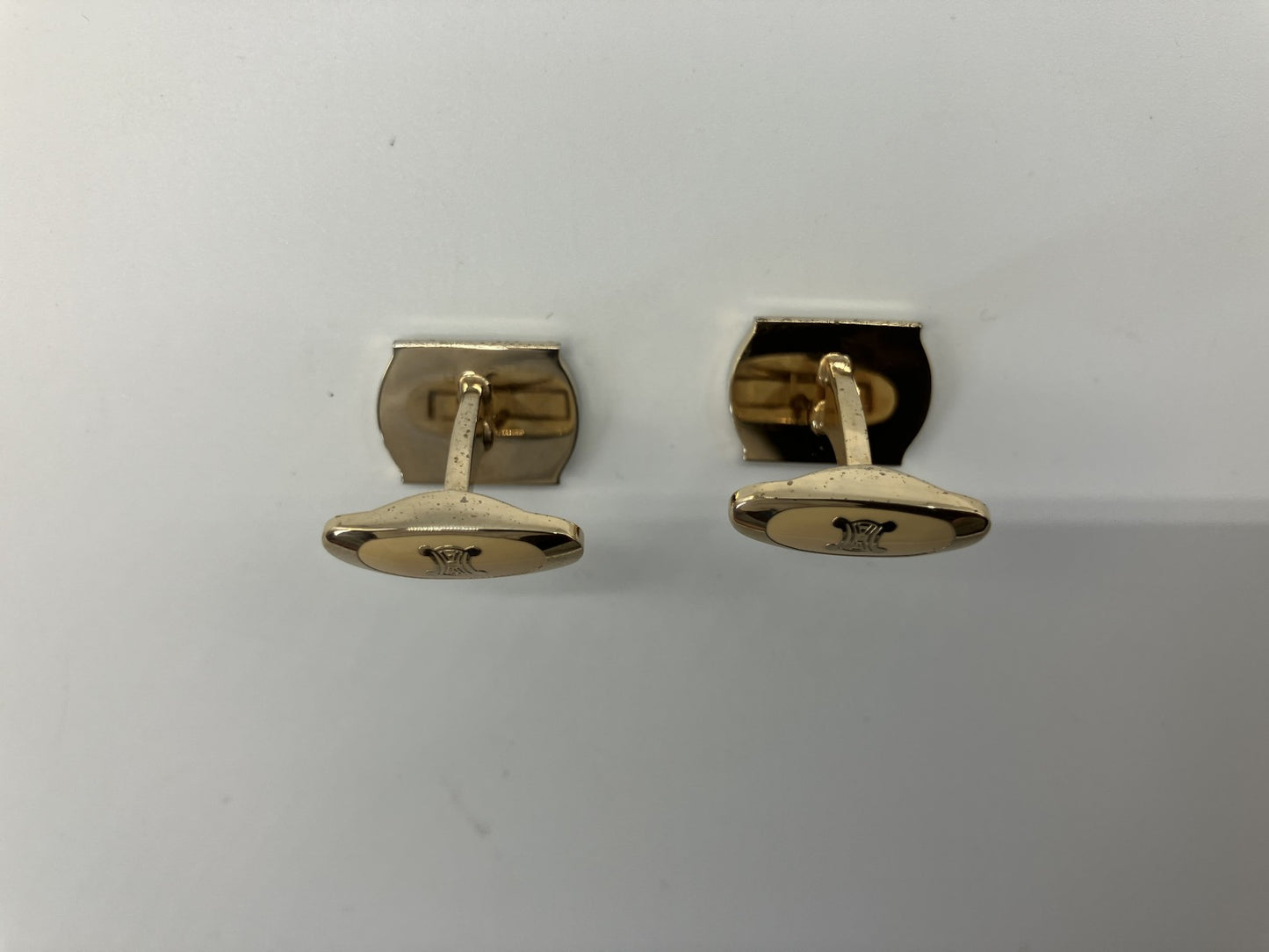 Celine Cufflinks Silver &amp; Gold Free Shipping 