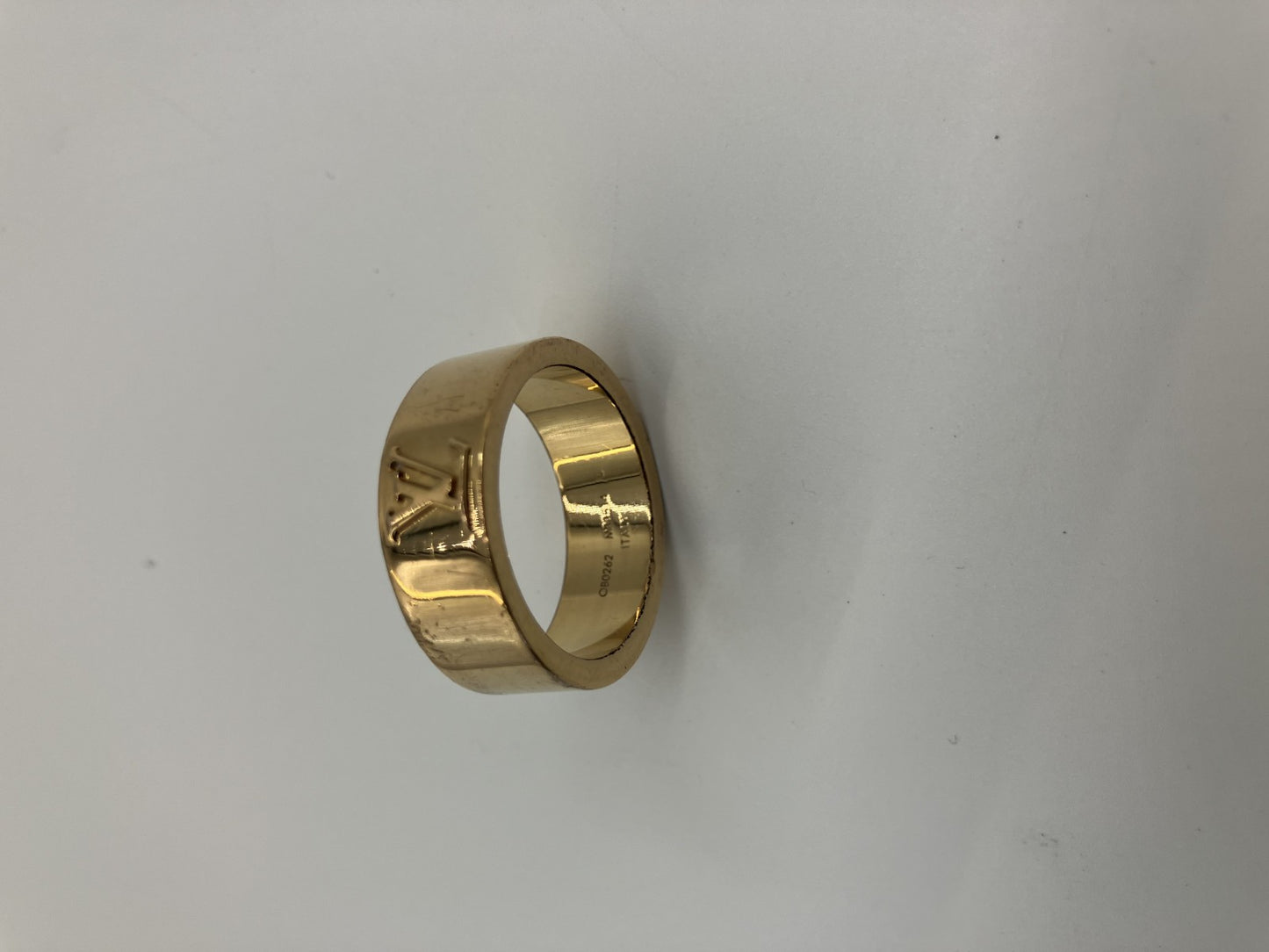 Louis Vuitton M00514 Berg LV Instinct OB0262 Ring L GP Gold Size L (21) (61) (US 10) Free Shipping 