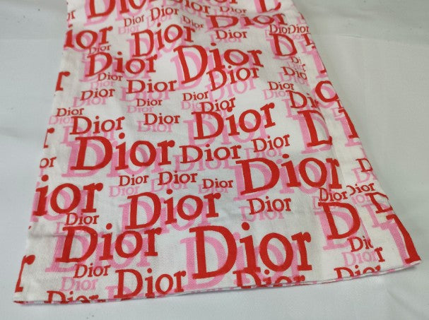 Christian Dior Logo Pants Red White Monogram Vintage France Size 40
