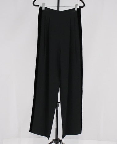 Valentino Garavani Pants Black Side Stripe Size 42 Italy Women's Trousers