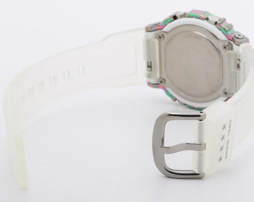 Unused CASIO G-SHOCK 40th Anniversary GM-S5640GEM-7JR Rainbow Metal Clear Band Digital Watch With Box