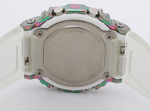Unused CASIO G-SHOCK 40th Anniversary GM-S5640GEM-7JR Rainbow Metal Clear Band Digital Watch With Box