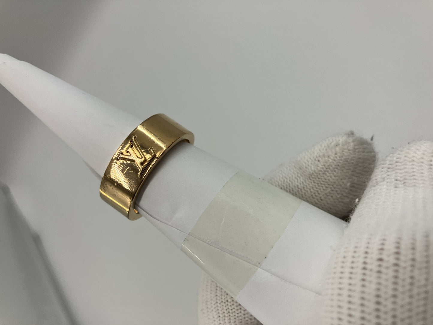 Louis Vuitton M00514 Berg LV Instinct OB0262 Ring L GP Gold Size L (21) (61) (US 10) Free Shipping 