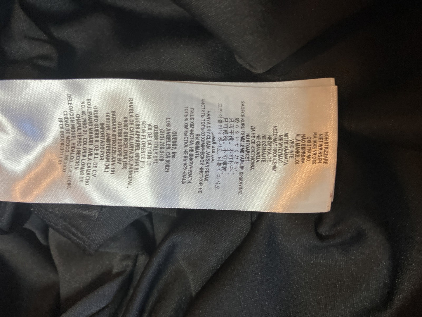 GUESS Sleeveless Lace-Up Dress Black XS