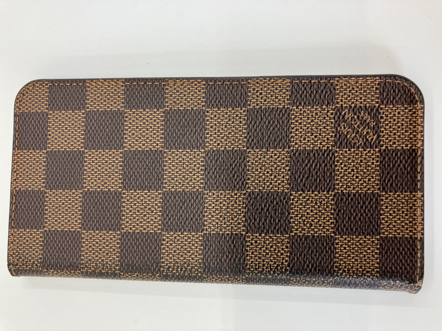 LOUIS VUITTON iPhone 8 Plus Folio (also fits 7 Plus) Mobile Phone Case Damier Ebﾃｨne N61068