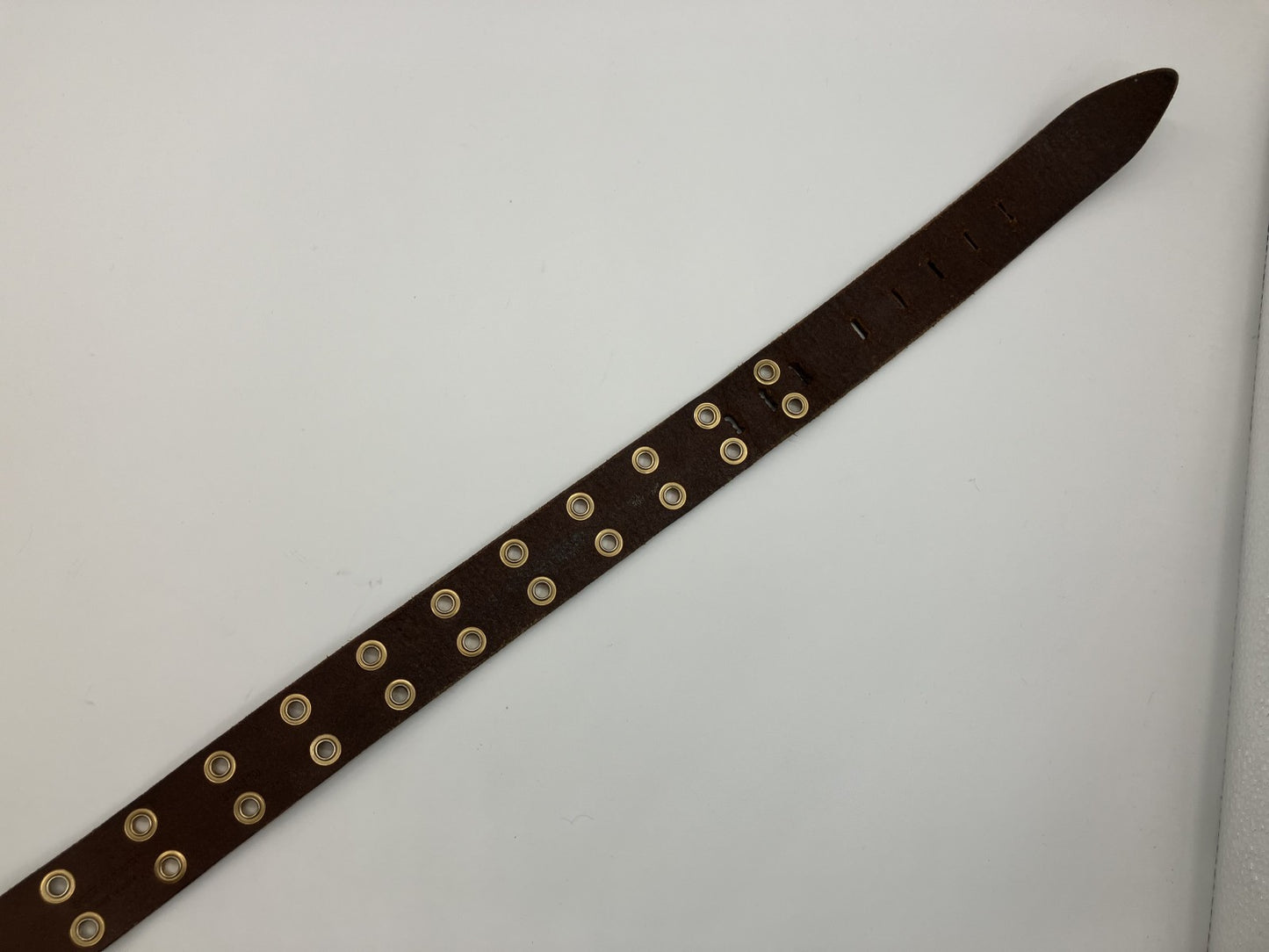 DOLCE &amp; GABBANA DG logo belt, total length approx. 114cm, gold &amp; brown, free shipping 