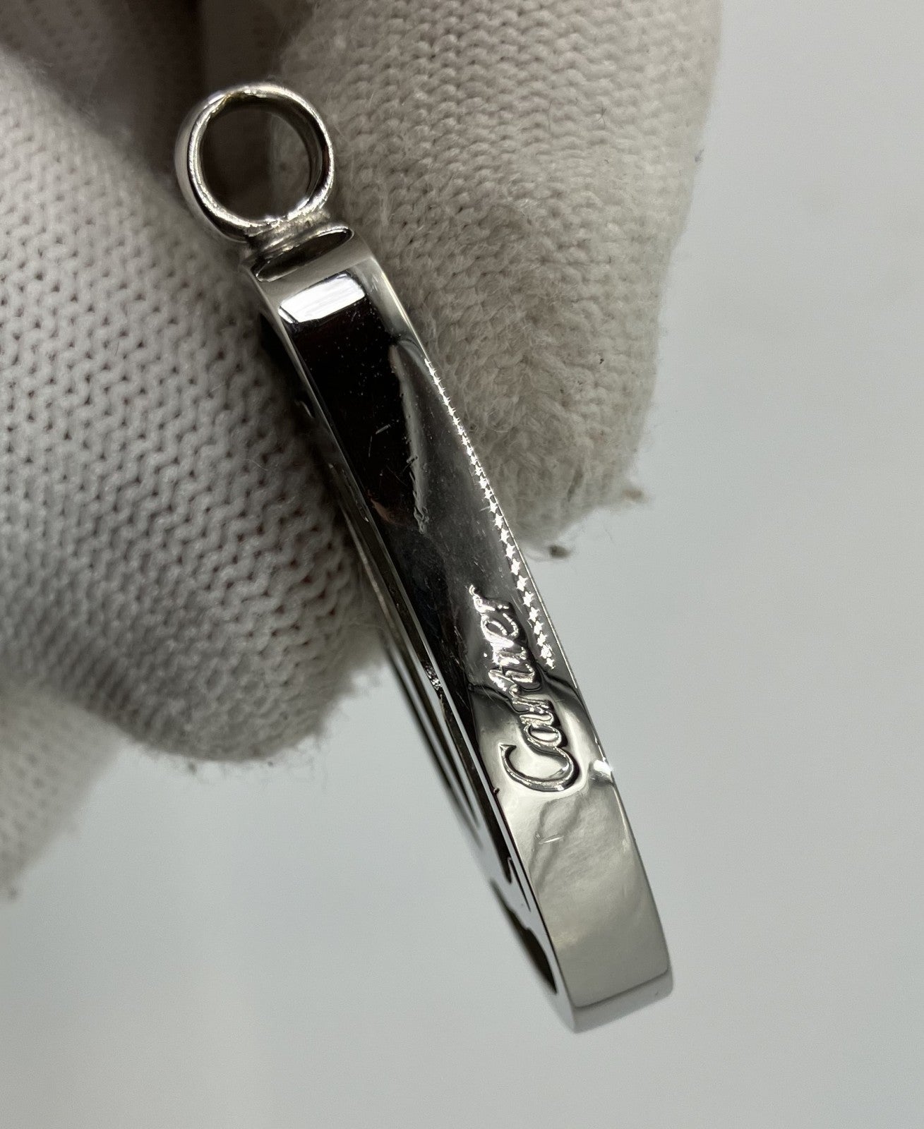 Cartier Charm Top Silver 4.6 x 2.4 ซม. (1.81 x 0.94 นิ้ว) จัดส่งฟรี 