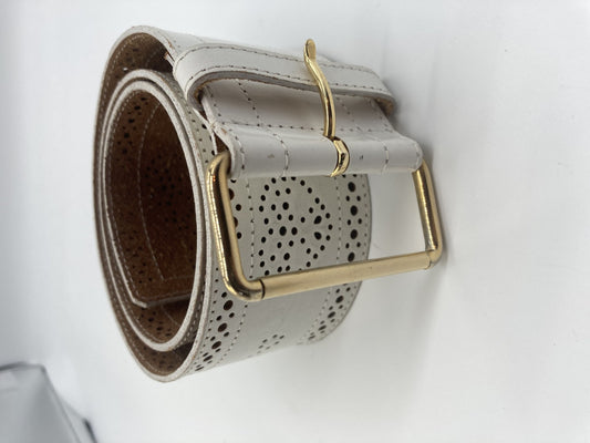 MOSCHINO White Belt 70 Width 6cm Length 83cm