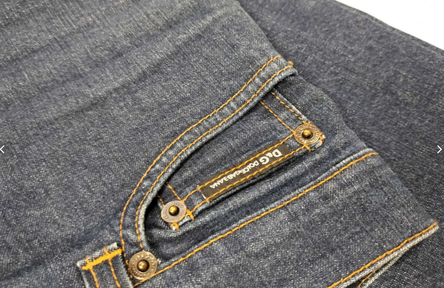 Dolce & Gabbana D&G Denim Jeans Blue Slim Stretch Size 26 Women's